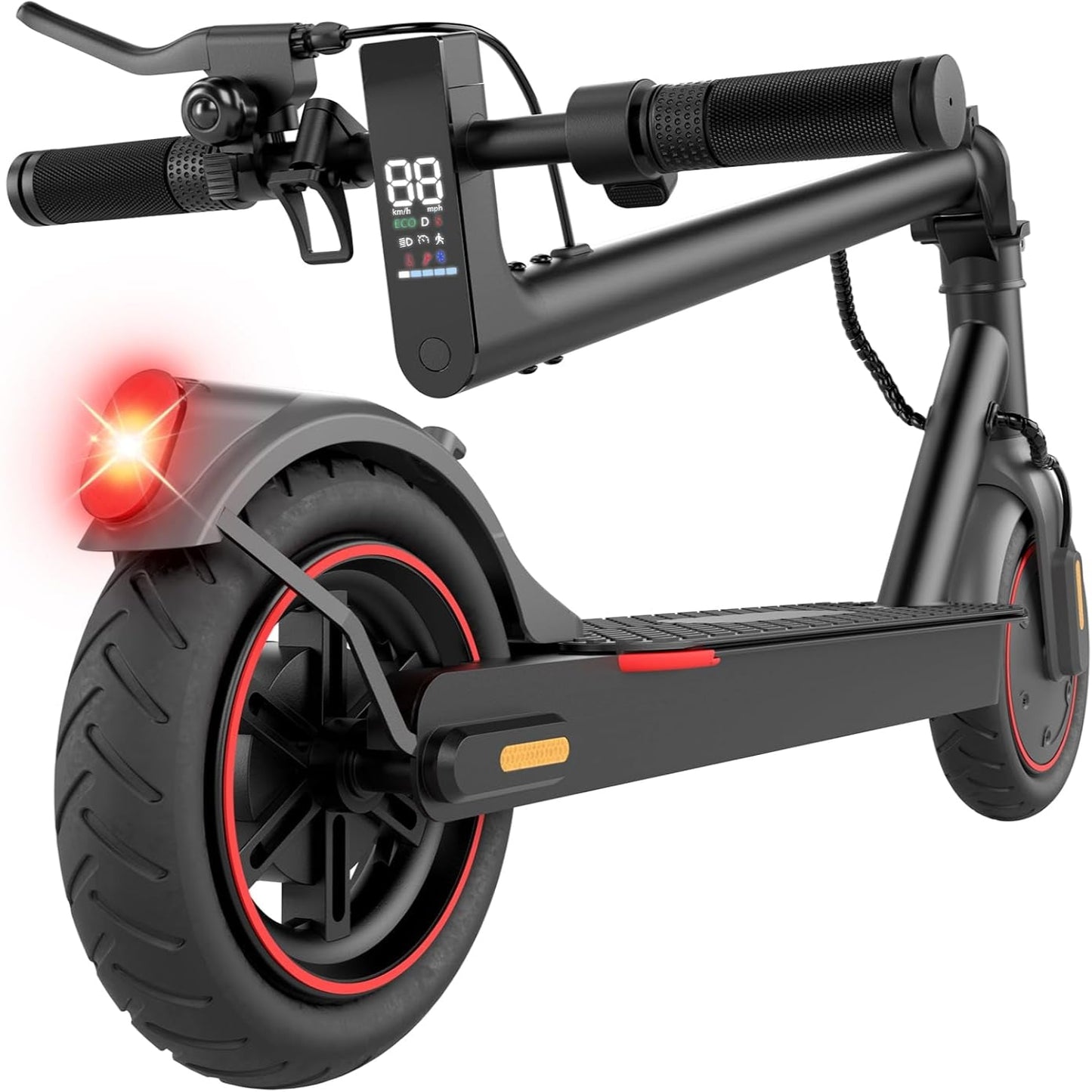 Electric Scooter, 1200W/1000W/500W Powerful Motor, 28/25/21/18 MPH, 28/25/23/21 Miles, 10" /8.5" Tires, Foldable, App Control Escooter, Commuting Electric Scooter for Adults