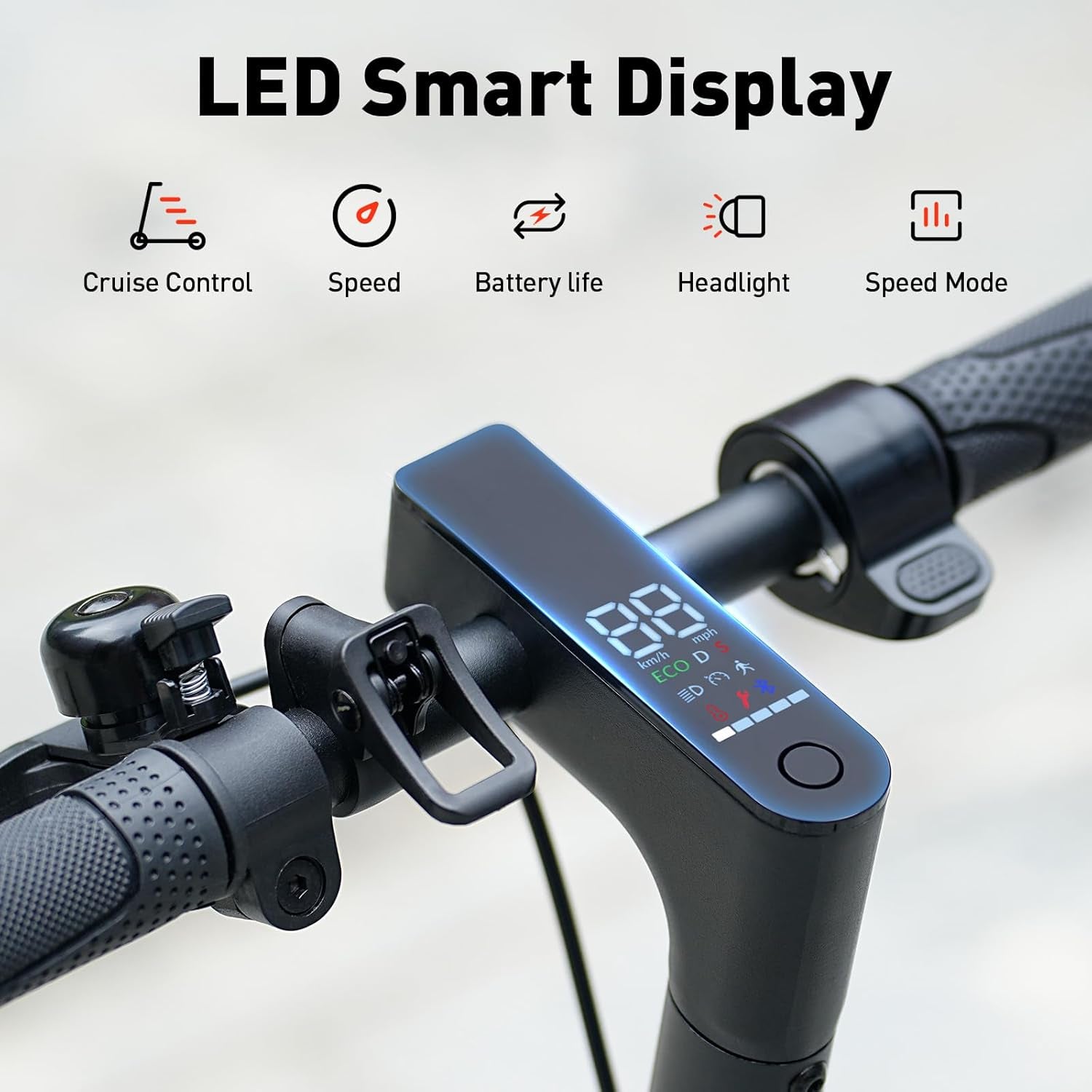 Electric Scooter, 1200W/1000W/500W Powerful Motor, 28/25/21/18 MPH, 28/25/23/21 Miles, 10" /8.5" Tires, Foldable, App Control Escooter, Commuting Electric Scooter for Adults
