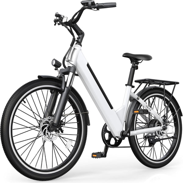 Electric Bike for Adults,26" Step-Thru Ebike with 1000W Peak Motor,50 Miles 20MPH Adult Electric Bicycles with 48V Internal Removable Battery, Adjustable Stem,7 Speed,Ul 2849 Certified