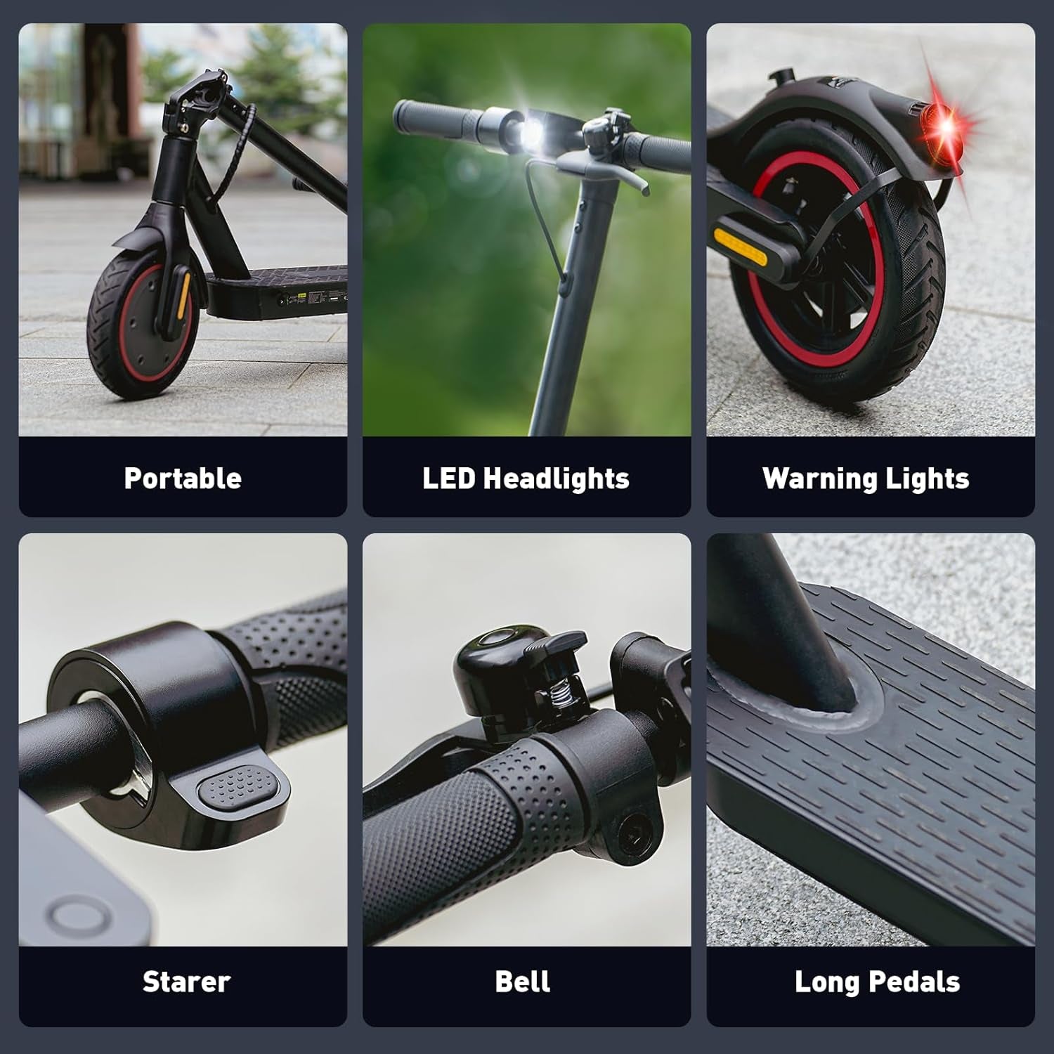 Electric Scooter, 1200W/1000W/500W Powerful Motor, 28/25/21/18 MPH, 28/25/23/21 Miles, 10" /8.5" Tires, Foldable, App Control Escooter, Commuting Electric Scooter for Adults